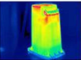 橡胶设备红外热像图