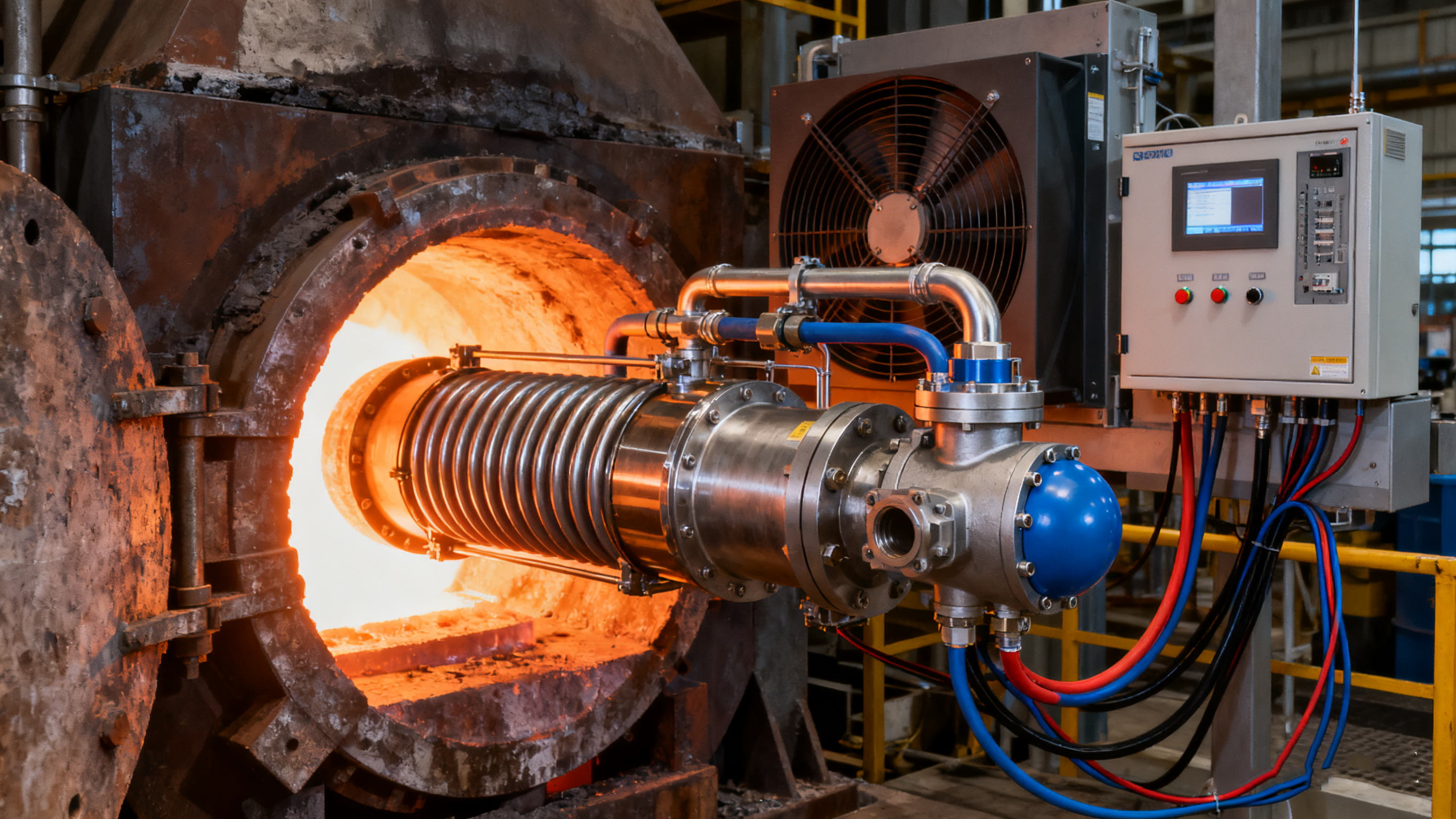 灵蜂智能中波红外高温炉内热成像系统